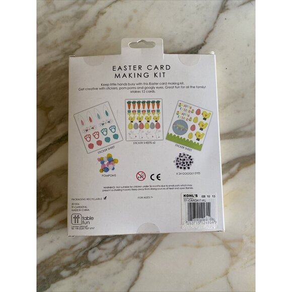 Easter Card Making Kit With Stickers Pompoms & Googly Eyes For Ages 7+ Planet Fr - Picture 4 of 9